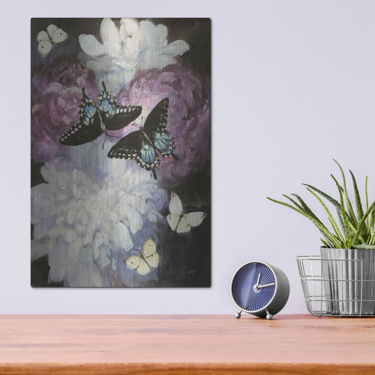 'Midnight Garden' by Julia Purinton – Metal Wall Art, 12x16 room view