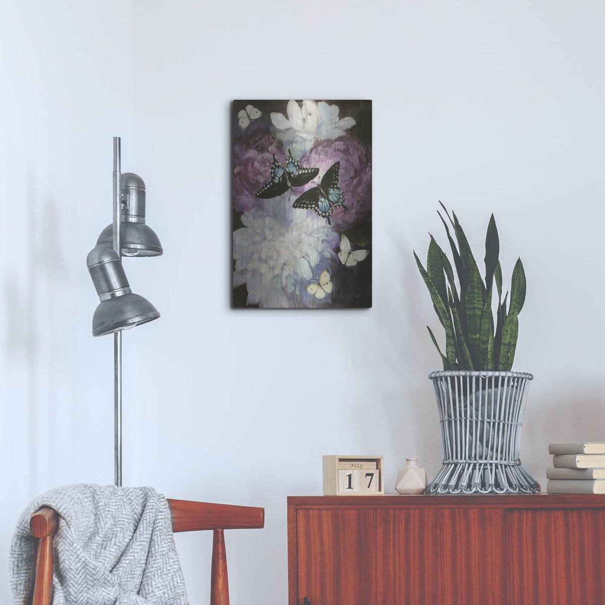 'Midnight Garden' by Julia Purinton – Metal Wall Art, 16x24 room view