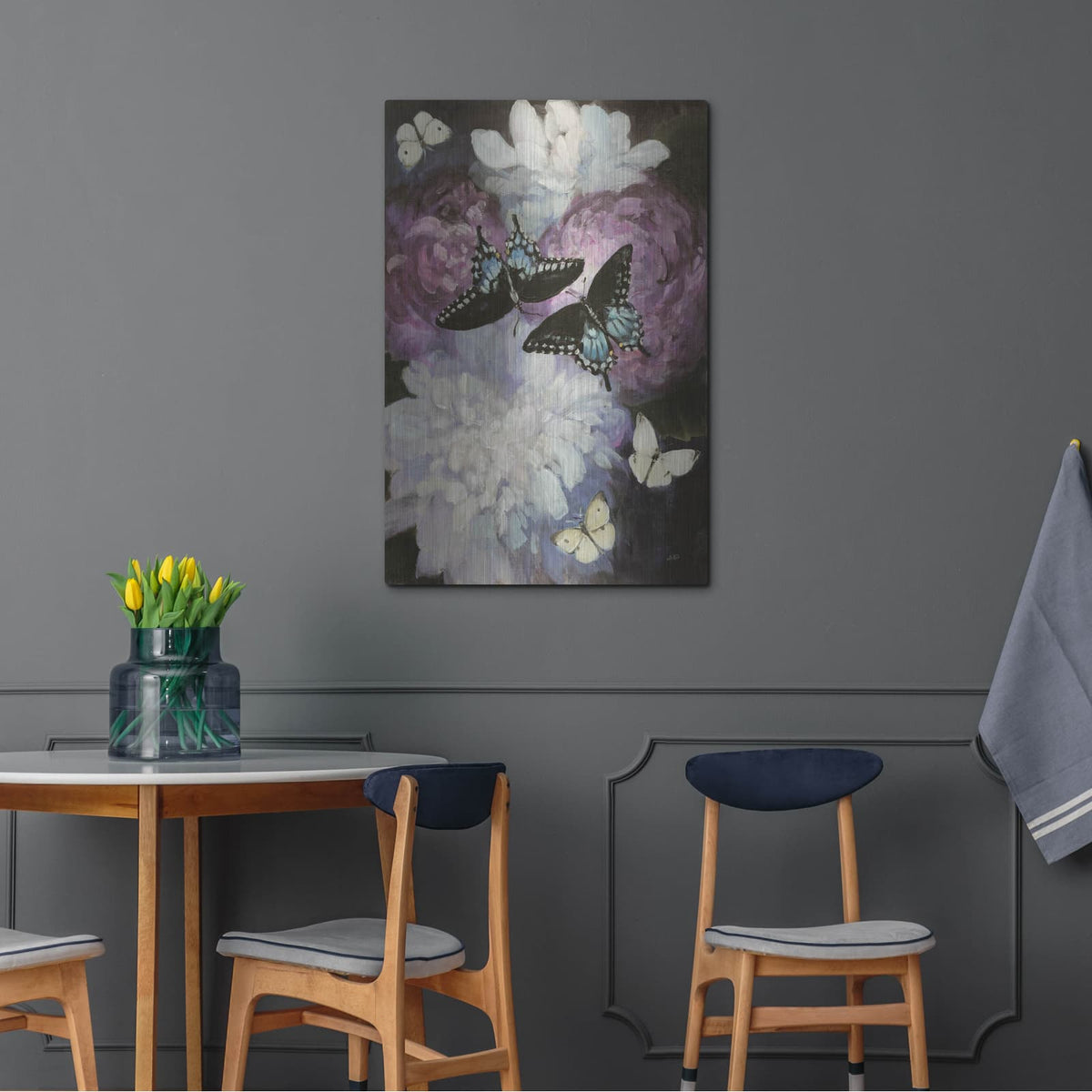 'Midnight Garden' by Julia Purinton – Metal Wall Art, 24x36 room view