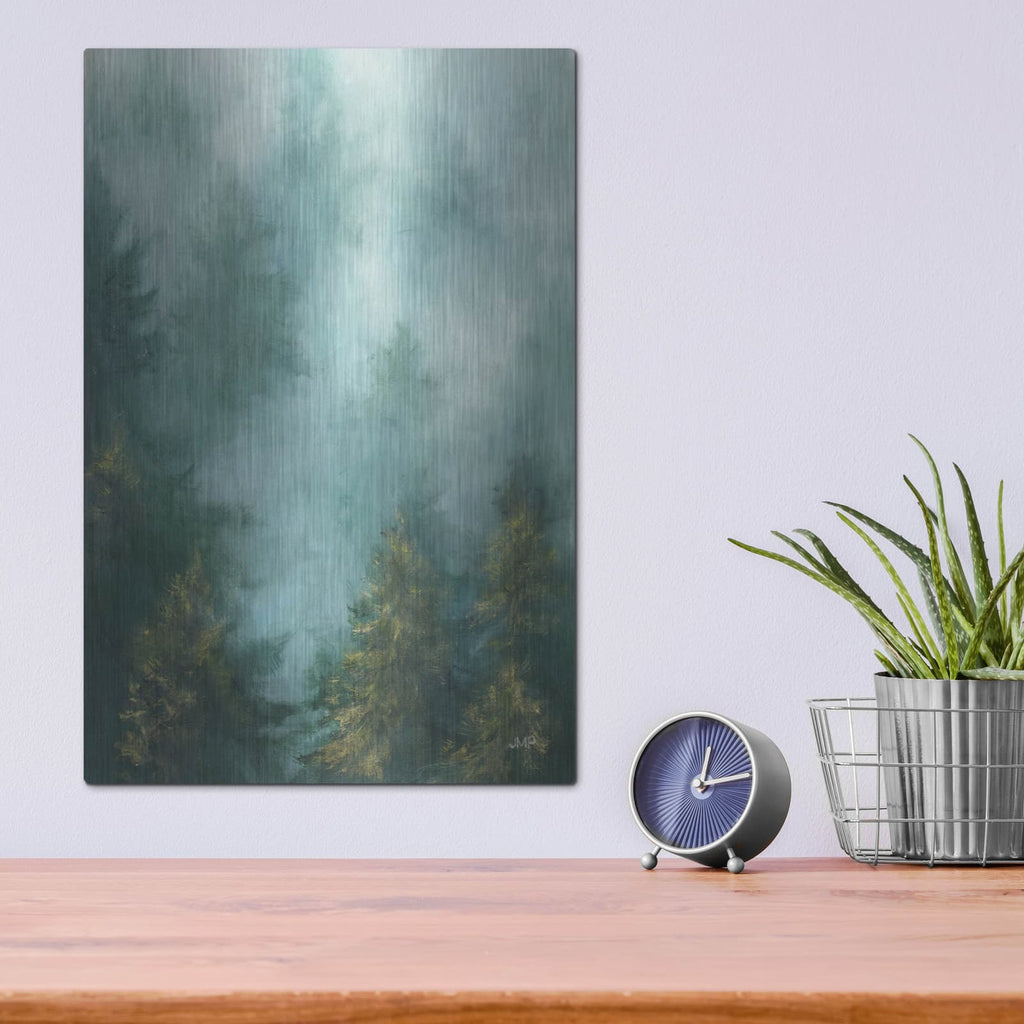 'Misty Forest 2' by Julia Purinton – Metal Wall Art, 12x16 room view