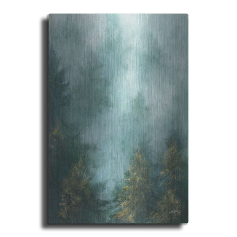 'Misty Forest 2' by Julia Purinton – Metal Wall Art