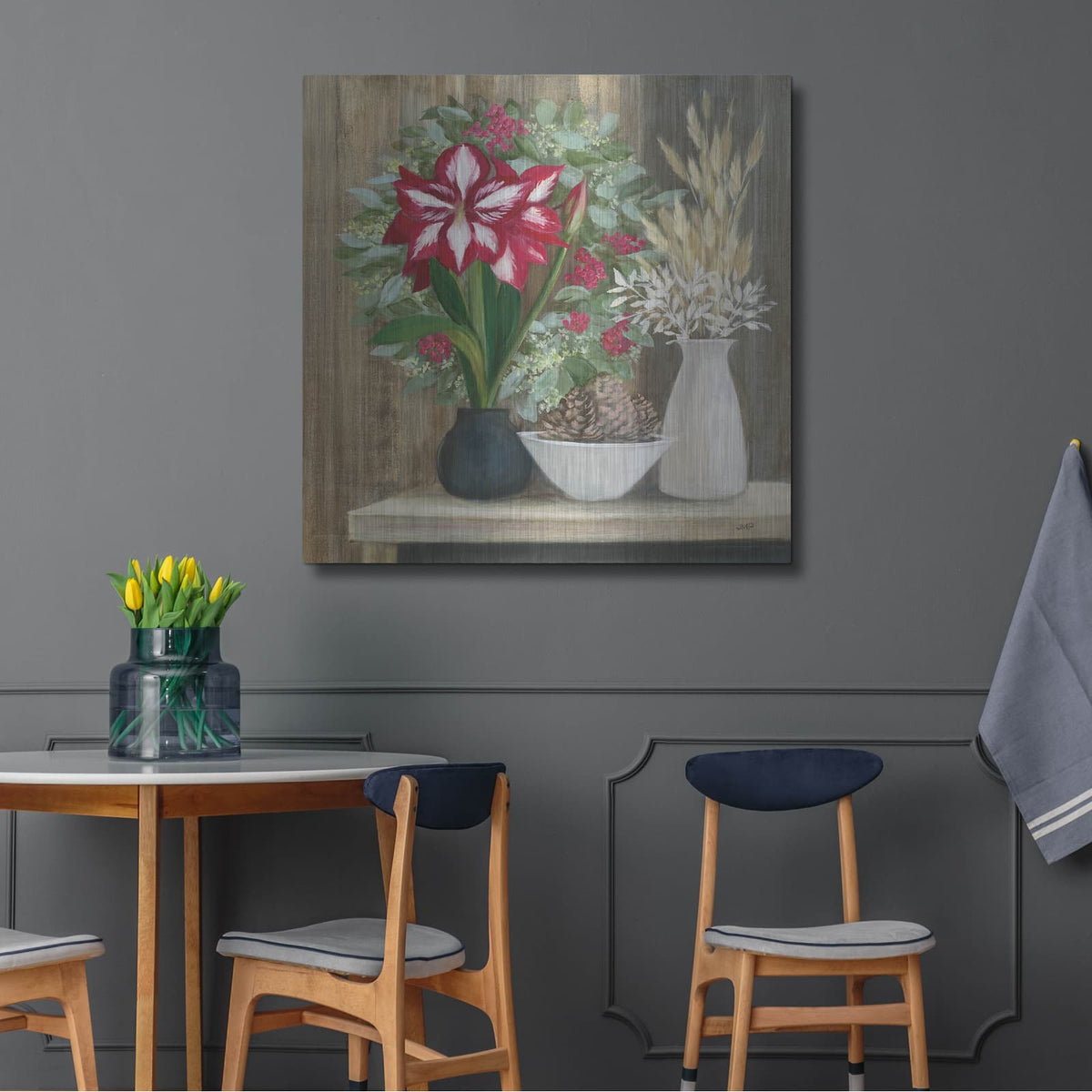 'Natural Holiday' by Julia Purinton – Metal Wall Art, 36x36 room view