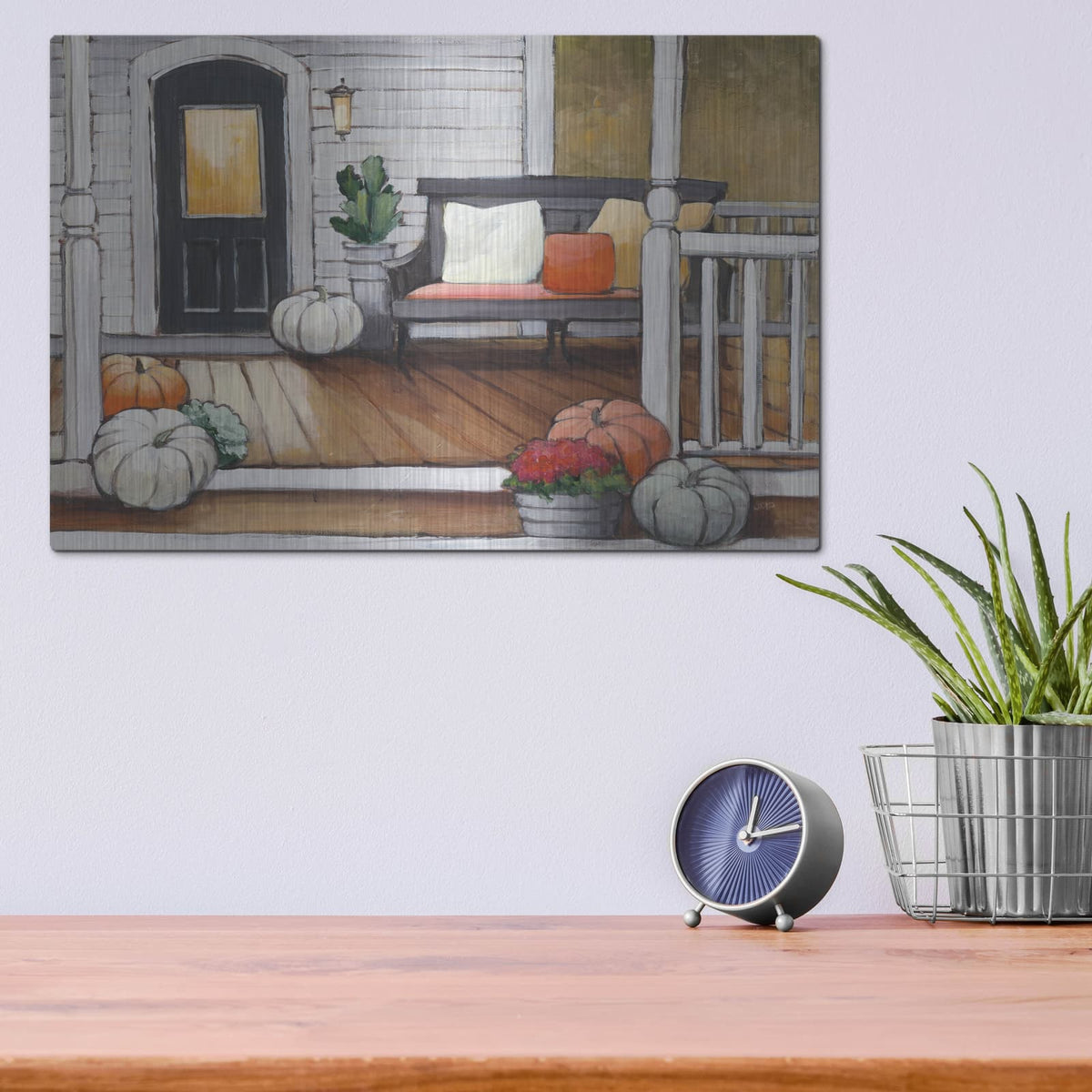 'October Evening' by Julia Purinton – Metal Wall Art, 16x12 room view