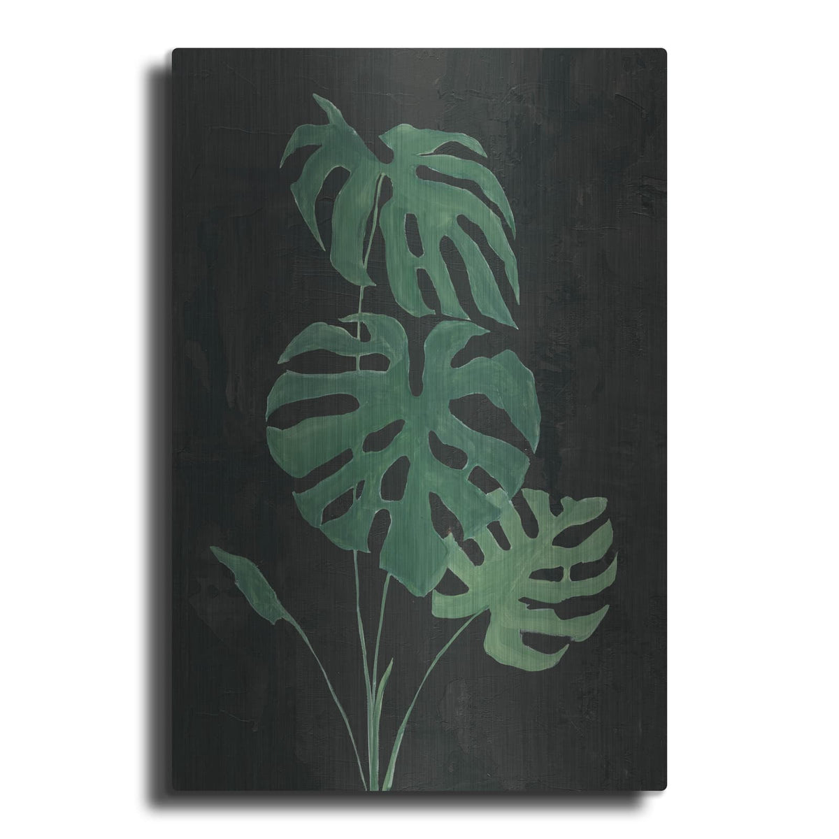 'Palm Botanical 1 Black' by Julia Purinton – Metal Wall Art