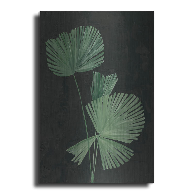 'Palm Botanical 3 Black' by Julia Purinton – Metal Wall Art