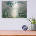 'Palm Lagoon Blue' by Julia Purinton – Metal Wall Art, 16x12 room view