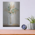 'Pampas And Eucalyptus Bouquet' by Julia Purinton – Metal Wall Art, 12x16 room view