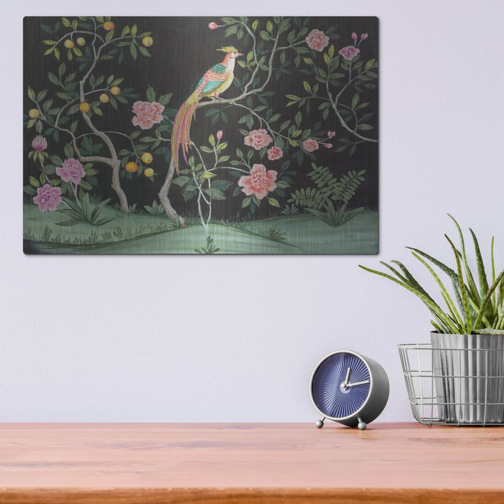 'Paradise Garden' by Julia Purinton – Metal Wall Art, 16x12 room view