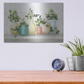 'Plant Life 4 Colorful' by Julia Purinton – Metal Wall Art, 16x12 room view