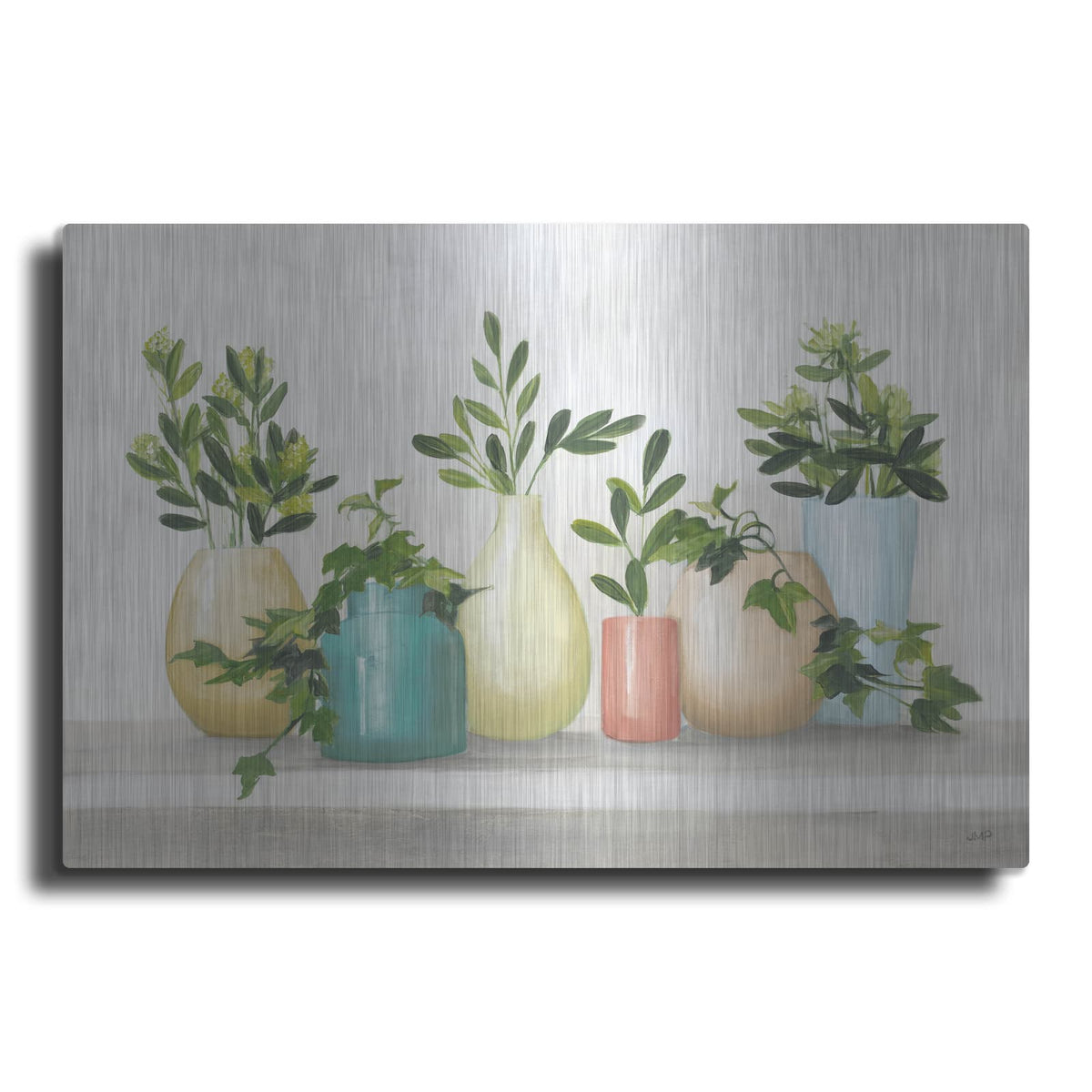 'Plant Life 4 Colorful' by Julia Purinton – Metal Wall Art