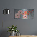 'Poppy Party' by Julia Purinton – Metal Wall Art, 24x12 room view