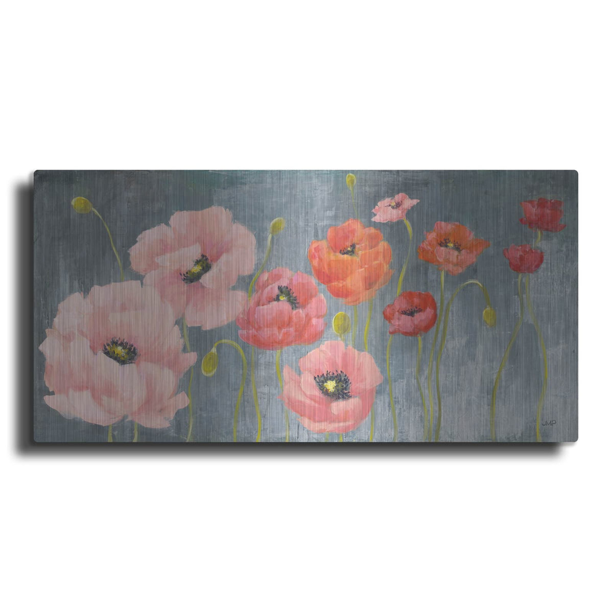 'Poppy Party' by Julia Purinton – Metal Wall Art