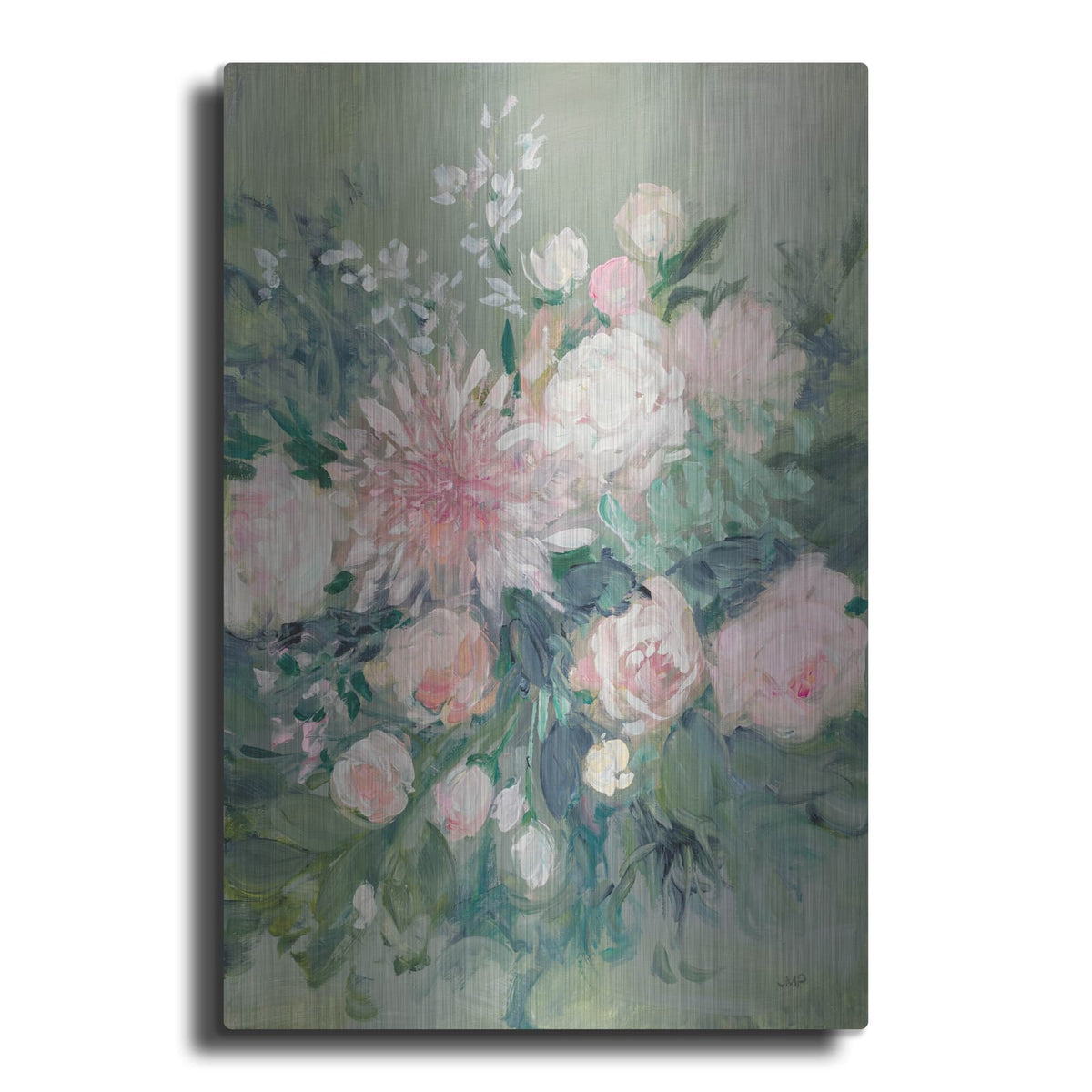 'Romantic Rendezvous Florals 1' by Julia Purinton – Metal Wall Art
