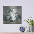 'Roses Of August 2' by Julia Purinton – Metal Wall Art, 12x12 room view