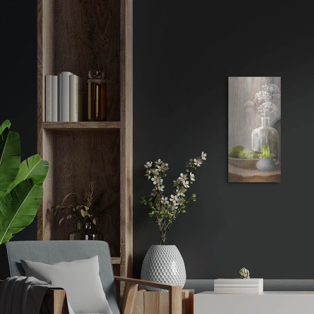 'Rustic Elegance 1 C' by Julia Purinton – Metal Wall Art, 12x24 room view