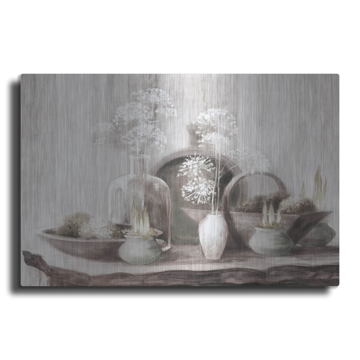 'Rustic Elegance 1 Neutral' by Julia Purinton – Metal Wall Art