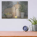 'Rustic Kitchen Gray' by Julia Purinton – Metal Wall Art, 16x12 room view