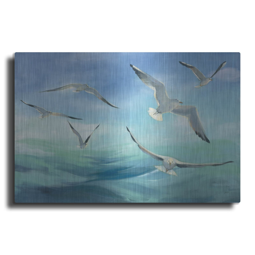 'Sea Flight' by Julia Purinton – Metal Wall Art