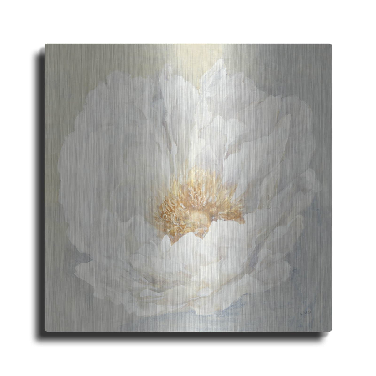 'Serene Peony' by Julia Purinton – Metal Wall Art