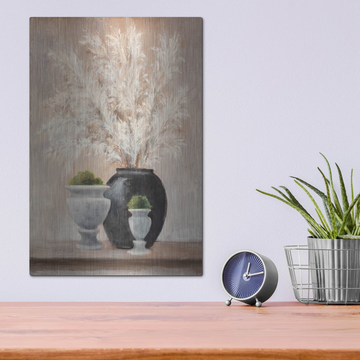 'Simple Pleasures Arrangement 2' by Julia Purinton – Metal Wall Art, 12x16 room view