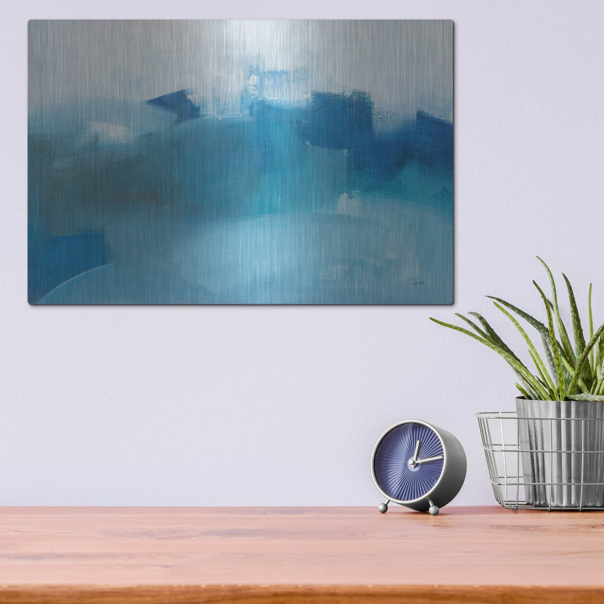 'Stormy Seas' by Julia Purinton – Metal Wall Art, 16x12 room view