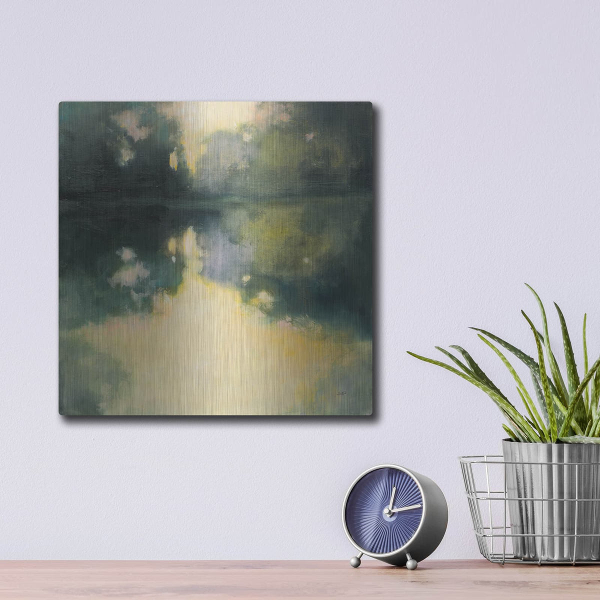 'Summer Glow' by Julia Purinton – Metal Wall Art, 12x12 room view