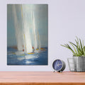 'Summer Regatta 2 Red Yellow' by Julia Purinton – Metal Wall Art, 12x16 room view