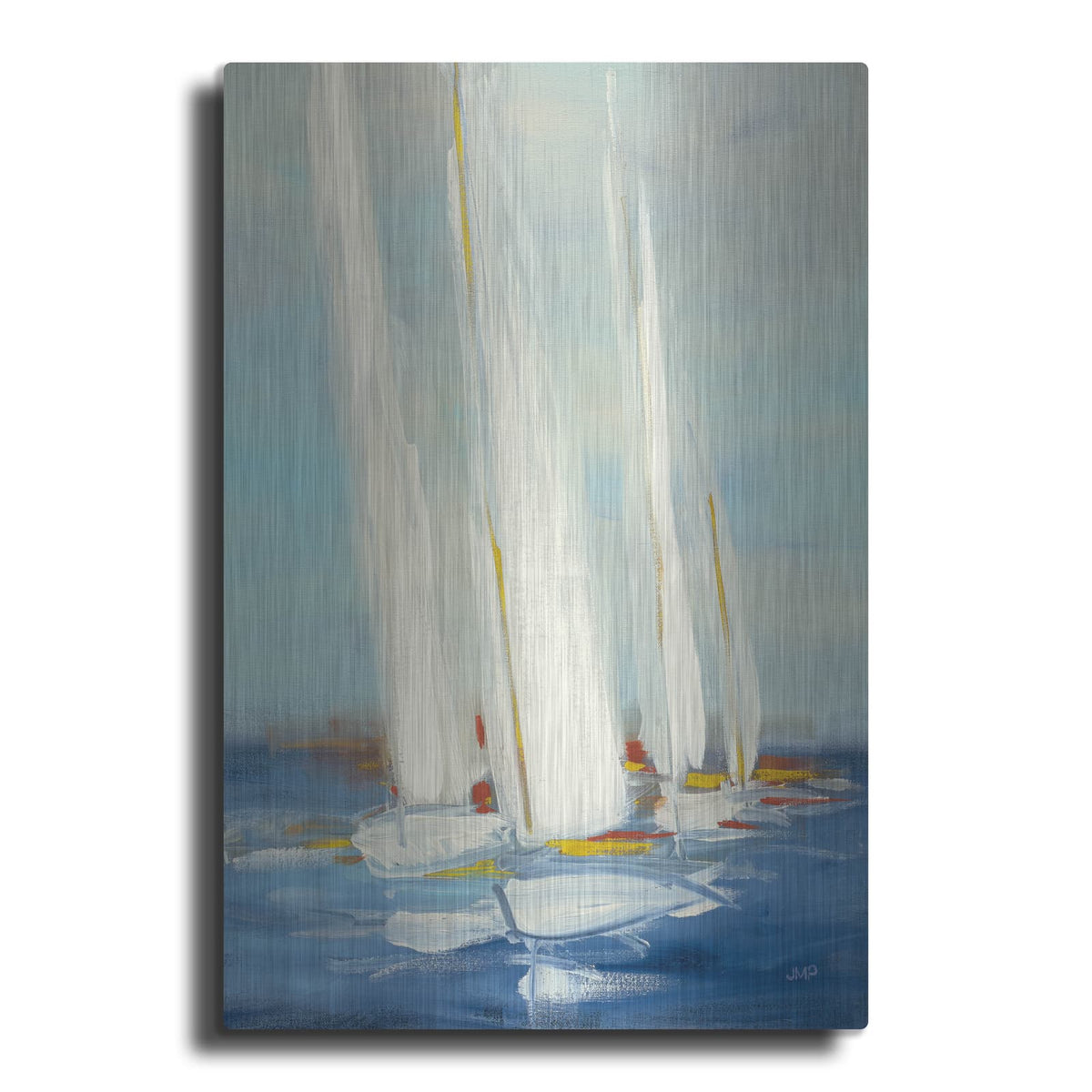'Summer Regatta 2 Red Yellow' by Julia Purinton – Metal Wall Art