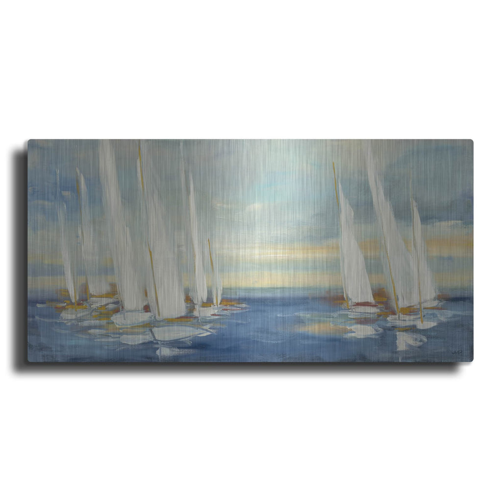 'Summer Regatta Sunset' by Julia Purinton – Metal Wall Art