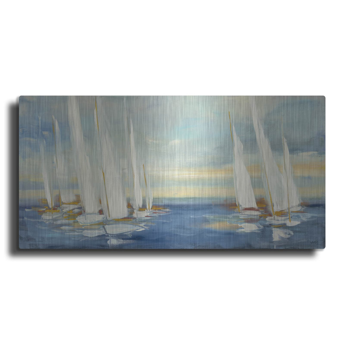 'Summer Regatta Sunset' by Julia Purinton – Metal Wall Art