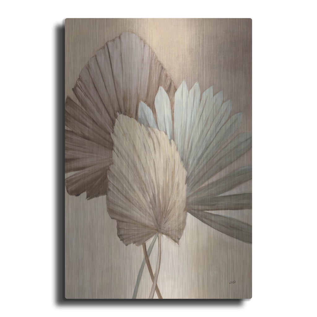 'Sun Palms 2 Neutral' by Julia Purinton – Metal Wall Art