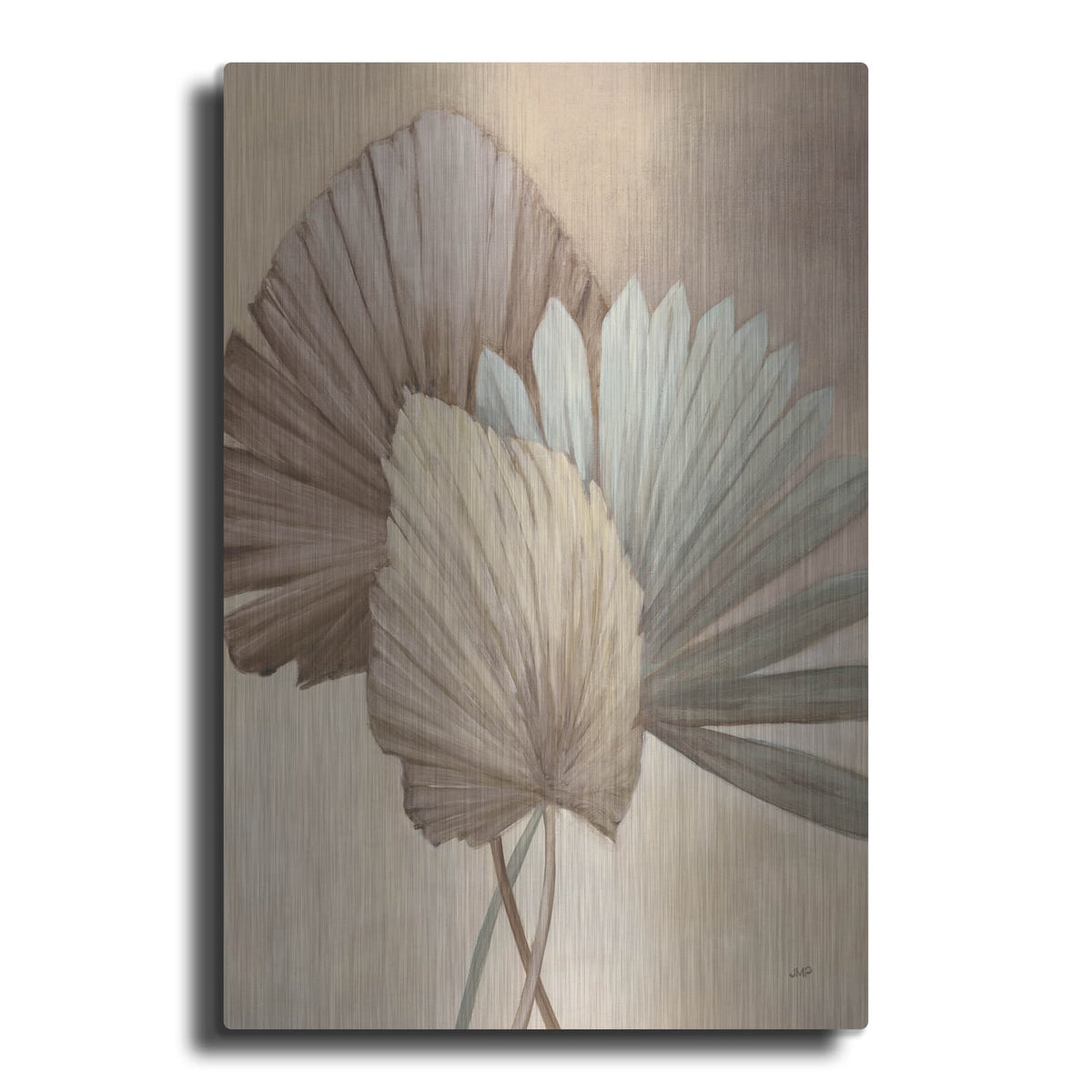 'Sun Palms 2 Neutral' by Julia Purinton – Metal Wall Art