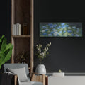 'Sunday Blues' by Julia Purinton – Metal Wall Art, 36x12 room view