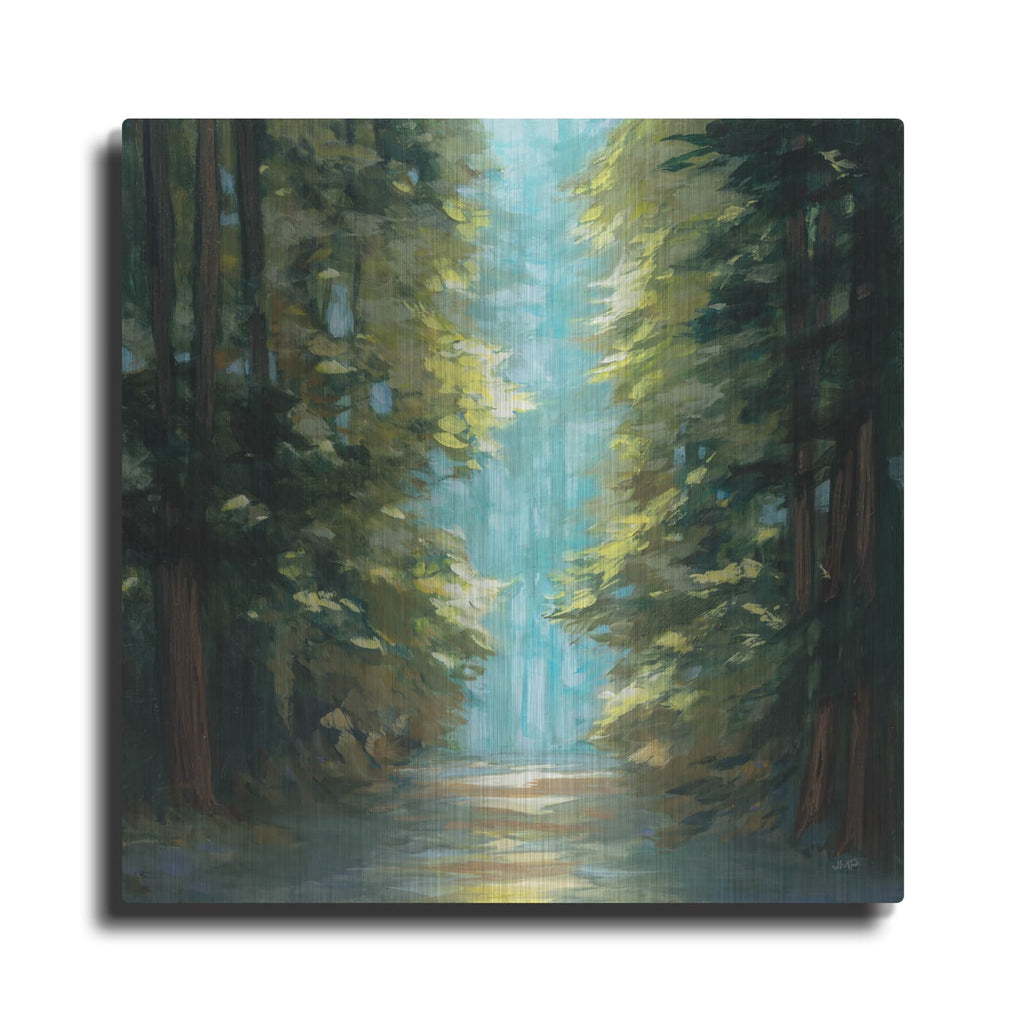 'Sunlit Forest' by Julia Purinton – Metal Wall Art