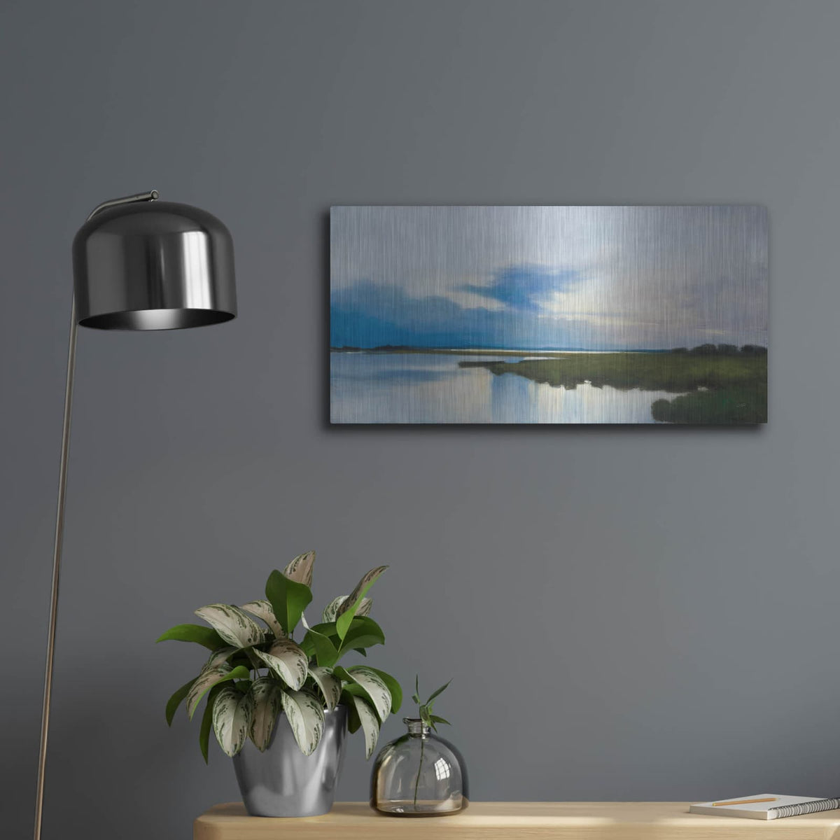 'The Point' by Julia Purinton – Metal Wall Art, 24x12 room view
