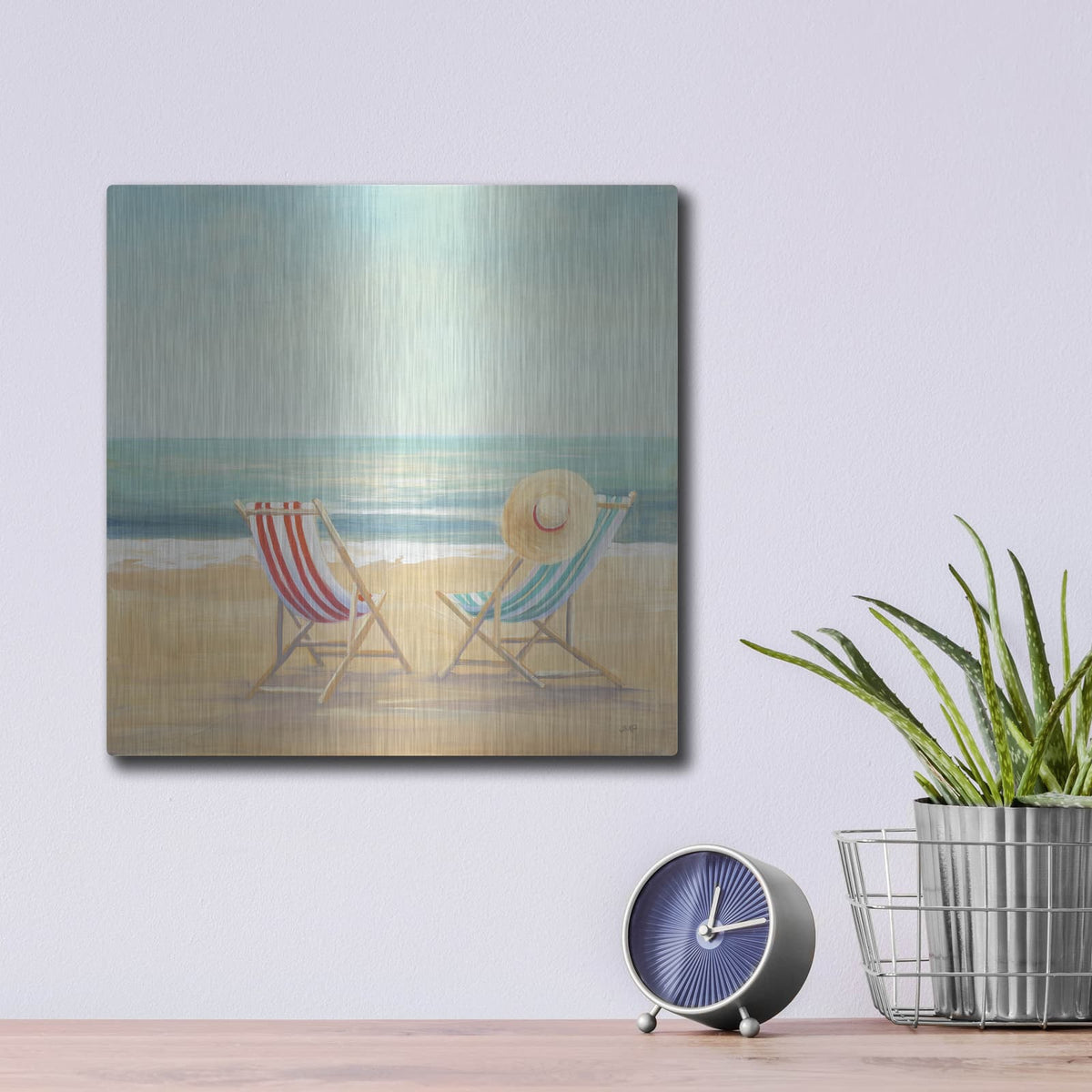'The Simple Life' by Julia Purinton – Metal Wall Art, 12x12 room view