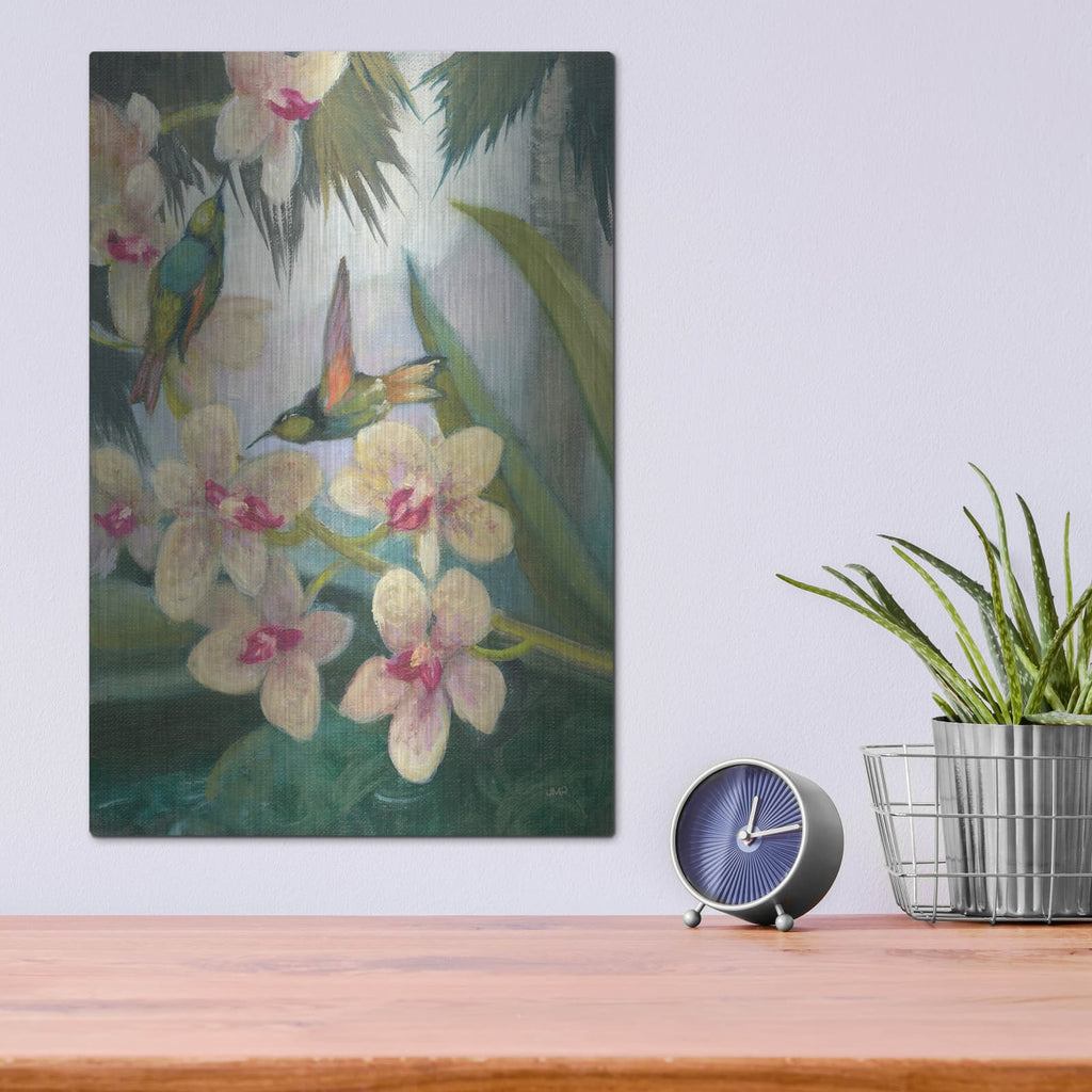 'Tierra Del Fuego Hummingbirds 2' by Julia Purinton – Metal Wall Art, 12x16 room view