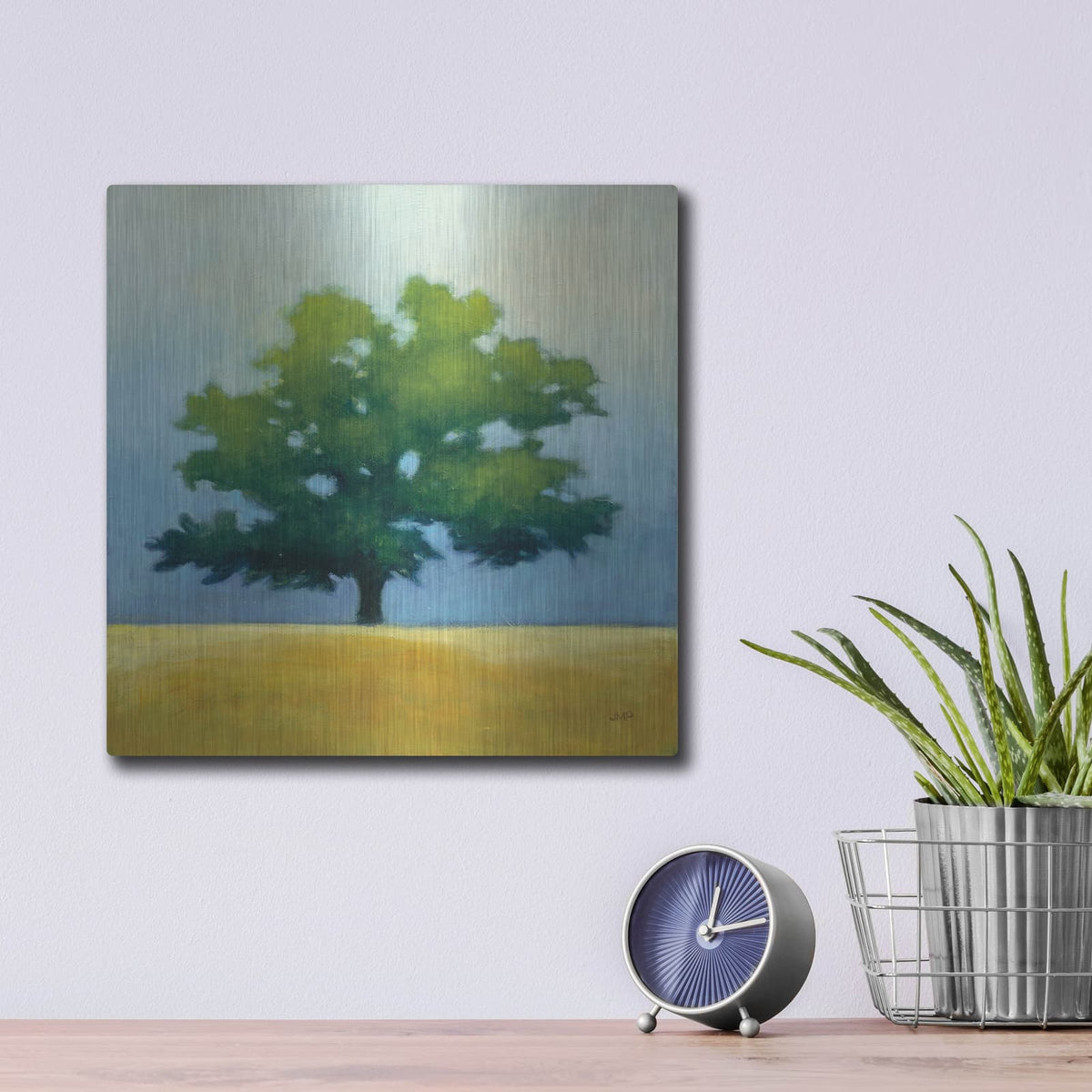 'Under The Oak 1' by Julia Purinton – Metal Wall Art, 12x12 room view