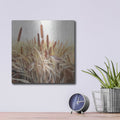 'Whispering Cattails 2' by Julia Purinton – Metal Wall Art, 12x12 room view