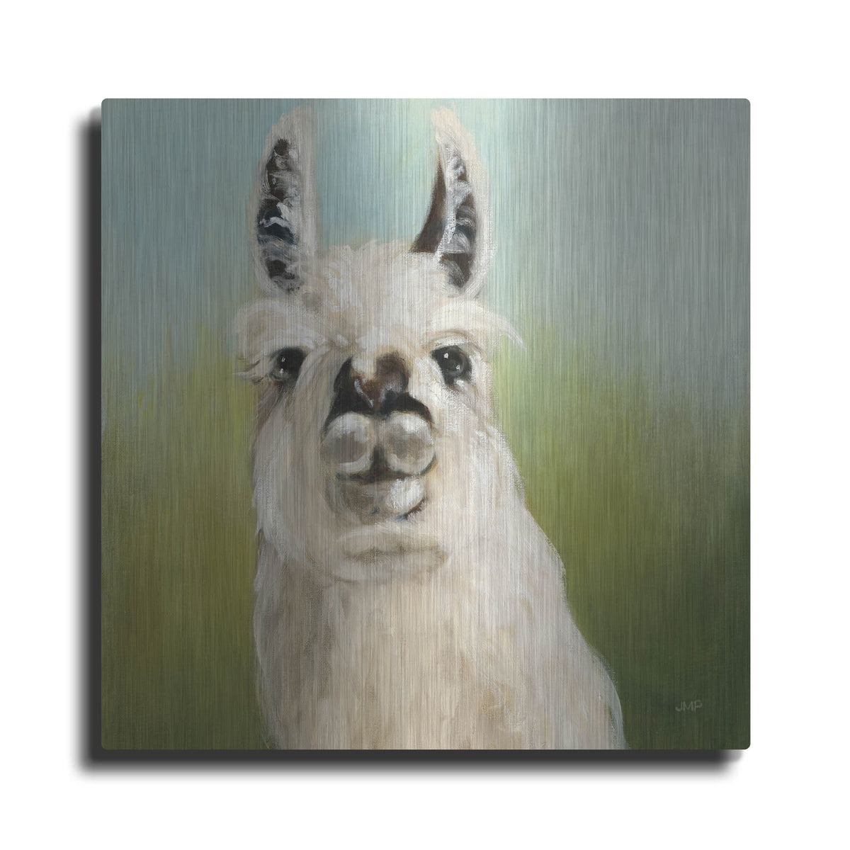 'Whos Your Llama 1 C' by Julia Purinton – Metal Wall Art