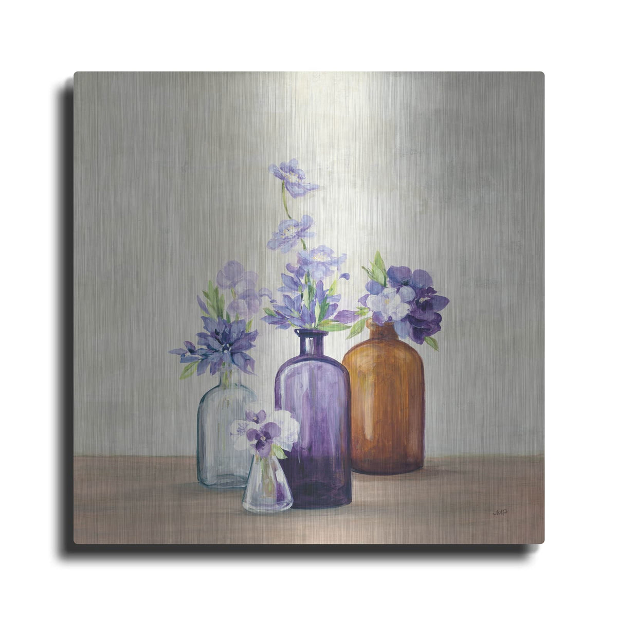 'Windowsill Garden 1' by Julia Purinton – Metal Wall Art