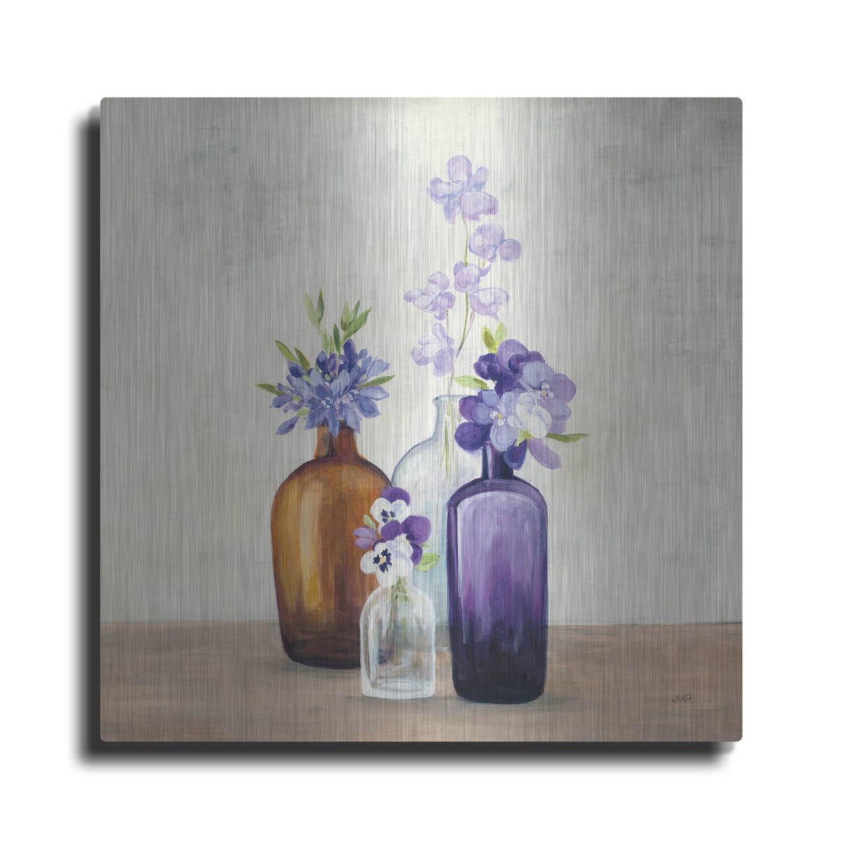'Windowsill Garden 2' by Julia Purinton – Metal Wall Art