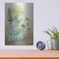 'Woodland Greenery 1 Brown' by Julia Purinton – Metal Wall Art, 12x16 room view
