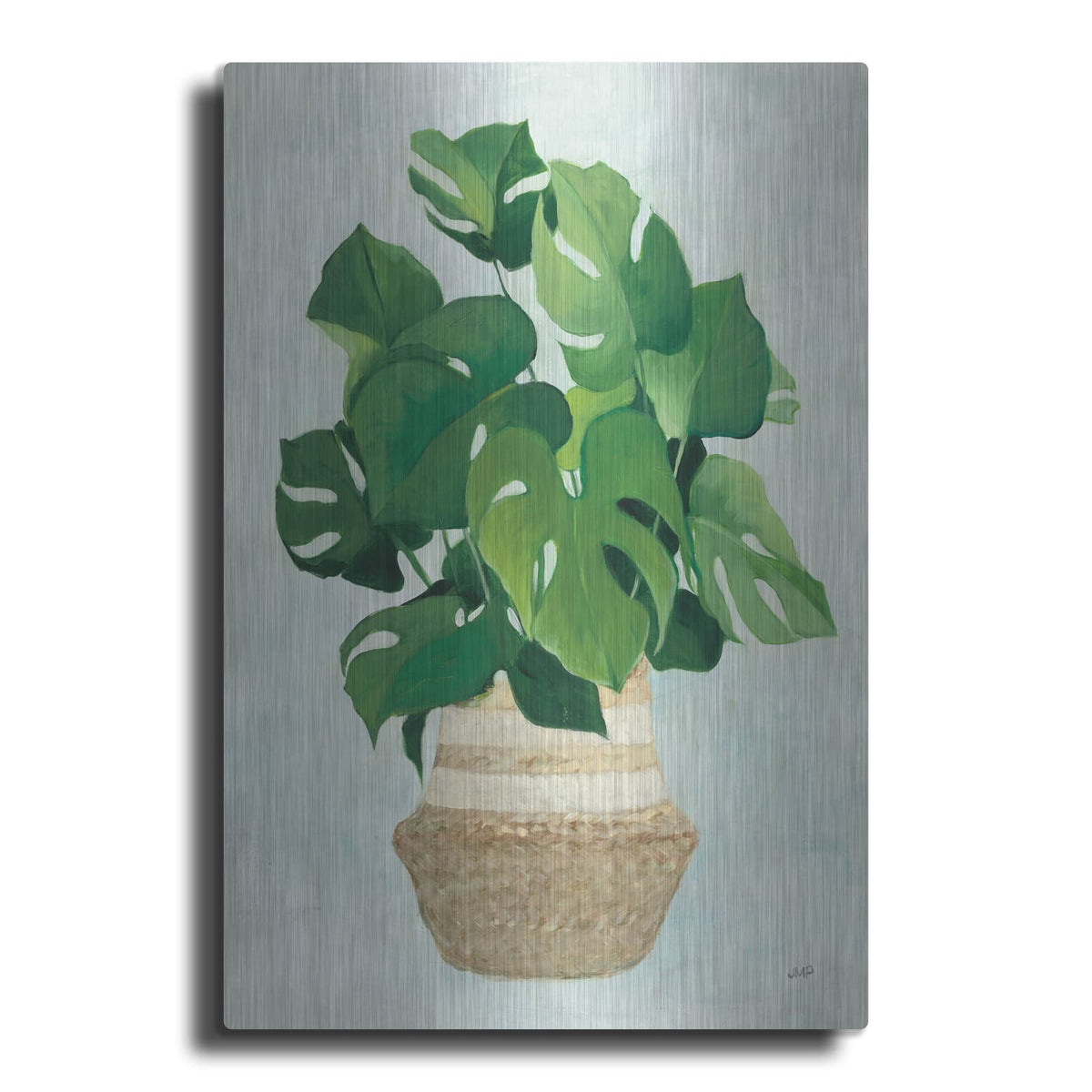 'Woven Palm 1' by Julia Purinton – Metal Wall Art