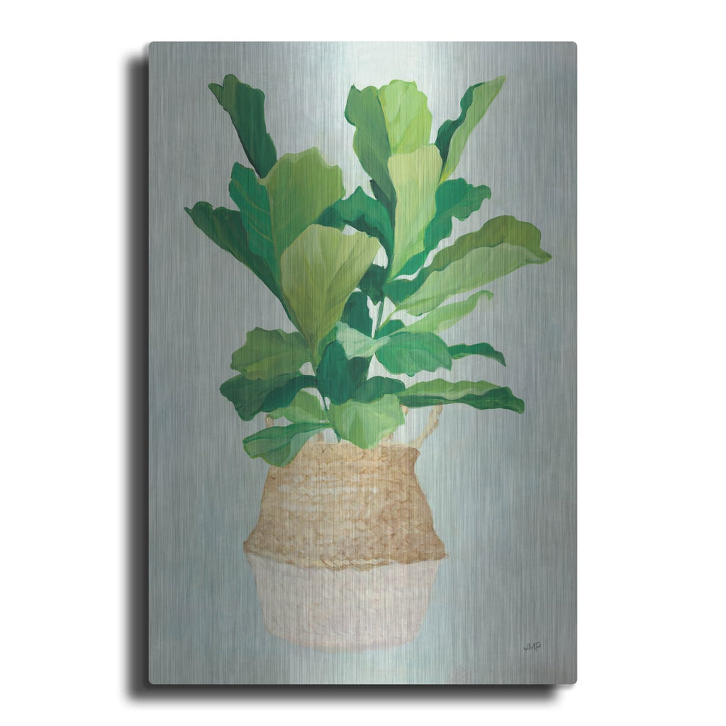 'Woven Palm 2' by Julia Purinton – Metal Wall Art