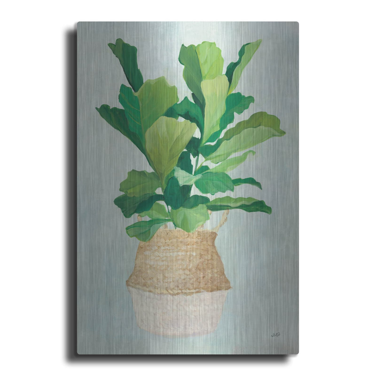 'Woven Palm 2' by Julia Purinton – Metal Wall Art