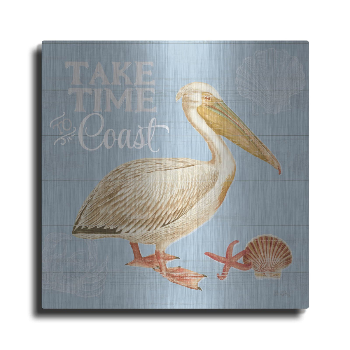 'Bayside 1 Blue' by Katie Pertiet – Metal Wall Art