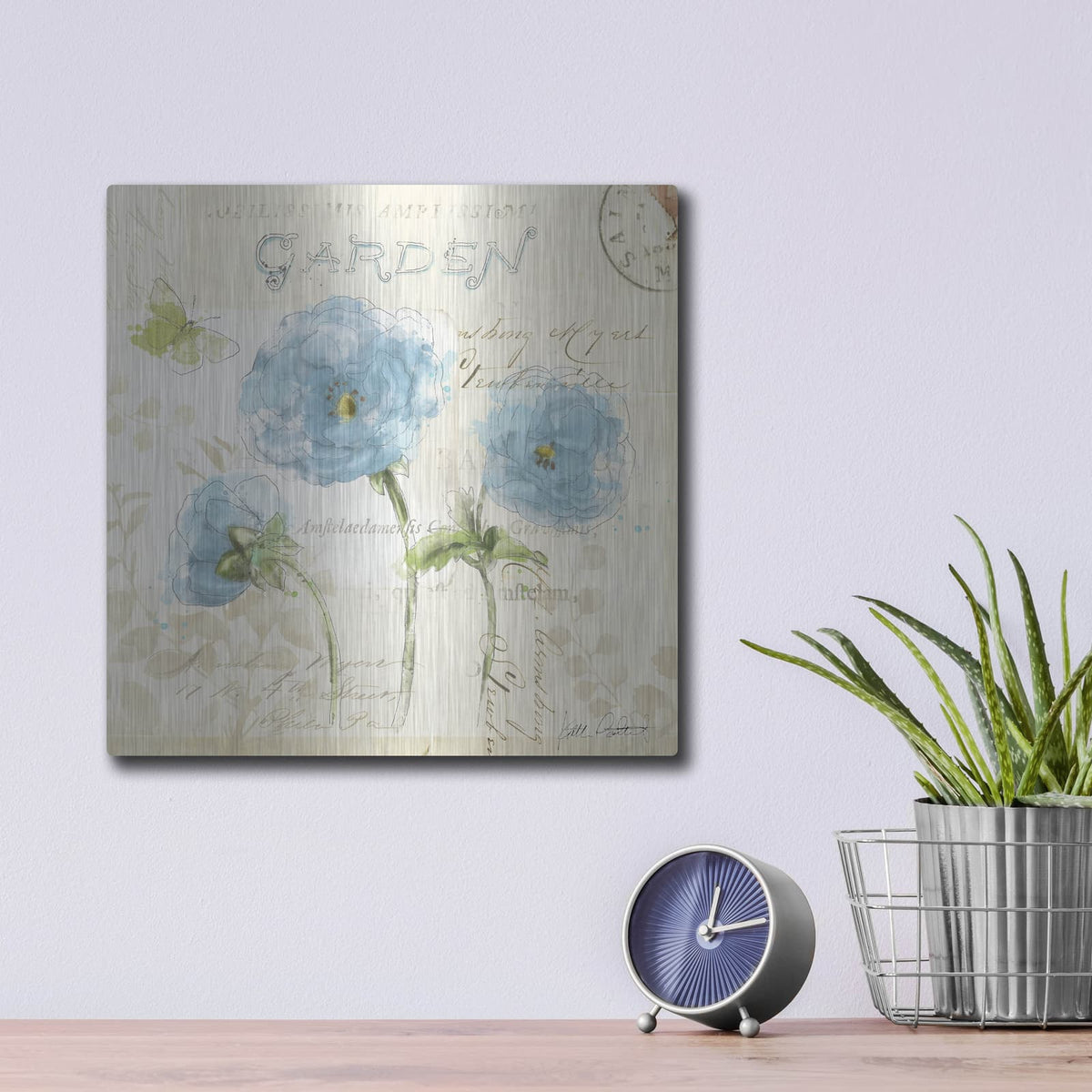 'Romantic Morning 2' by Katie Pertiet – Metal Wall Art, 12x12 room view