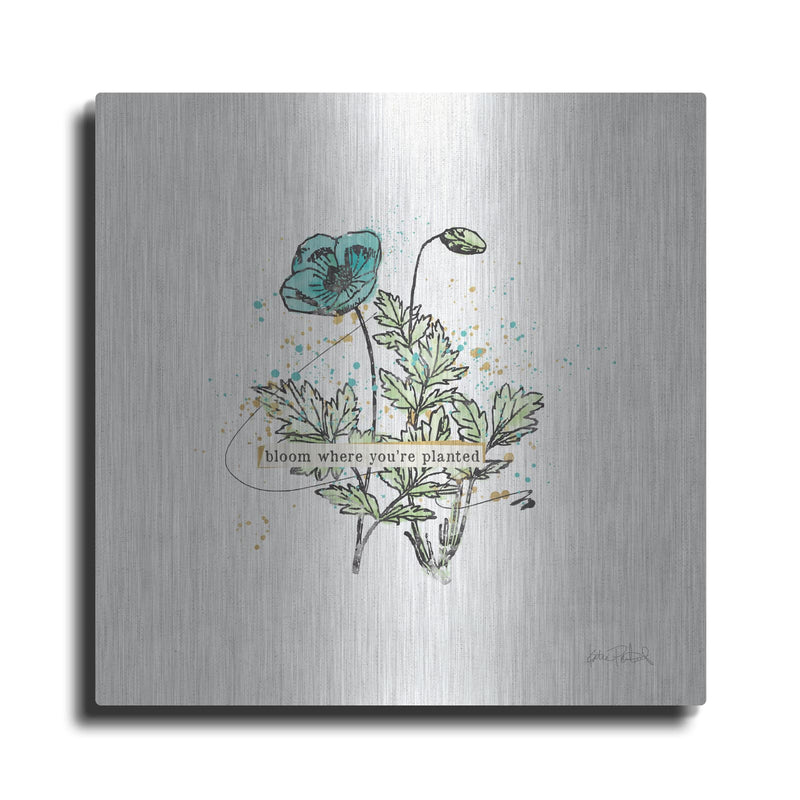 'Thoughtful Blooms 2' by Katie Pertiet – Metal Wall Art