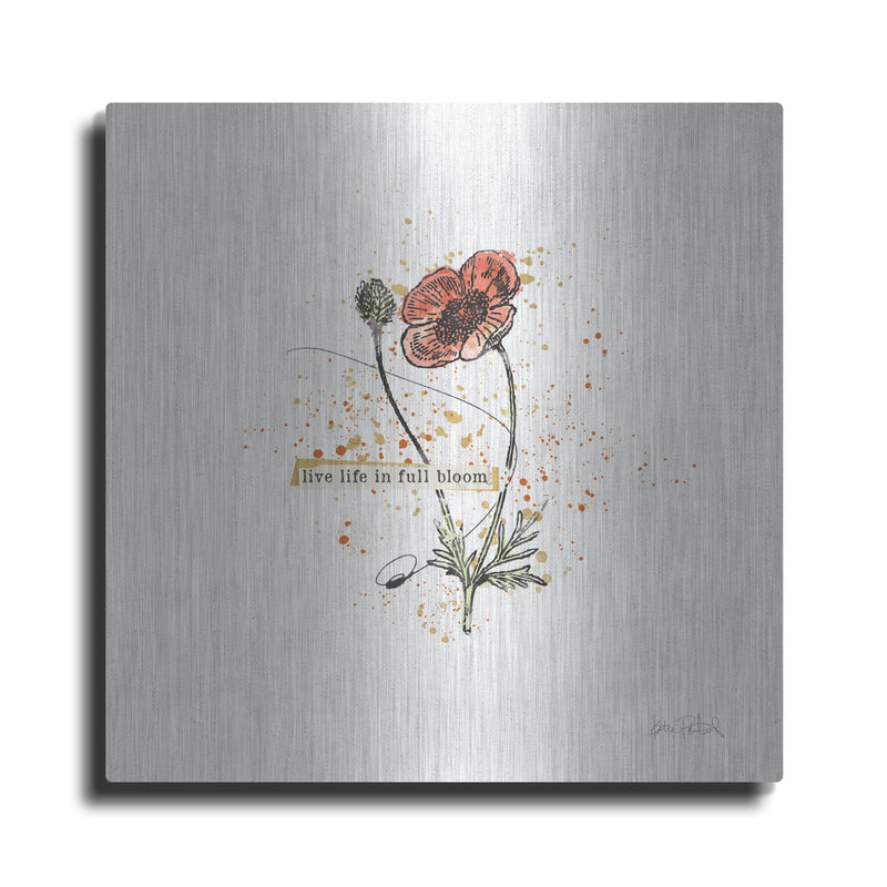 'Thoughtful Blooms 4' by Katie Pertiet – Metal Wall Art